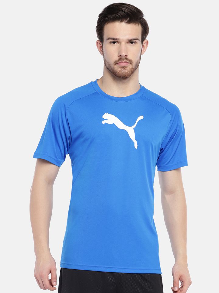Buy Puma Men Blue LIGA Sideline Football T Shirt Tshirts for Men