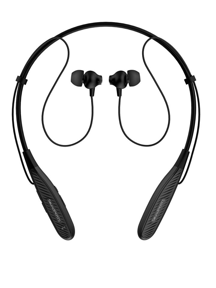 SoundPEATS Black Q1000 Neckband Wireless In Ear Earphones
