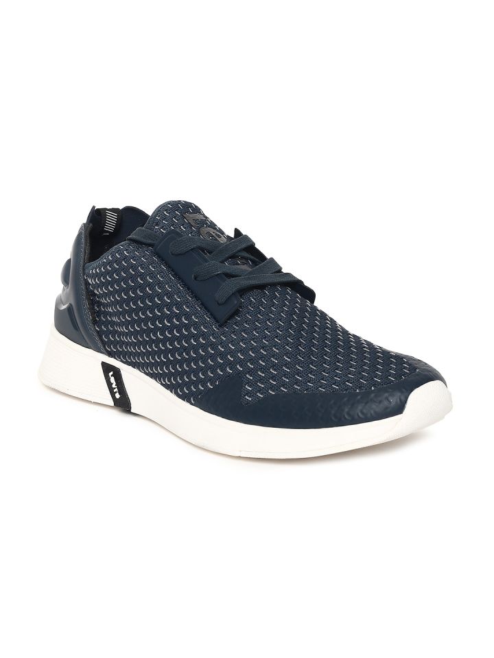 Buy Levis Men Navy Blue Black Tab Runner Sneakers Casual Shoes