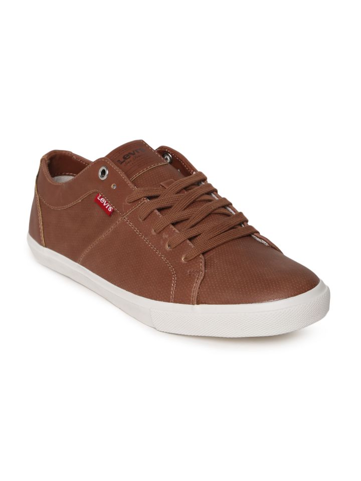 levis shoes brown