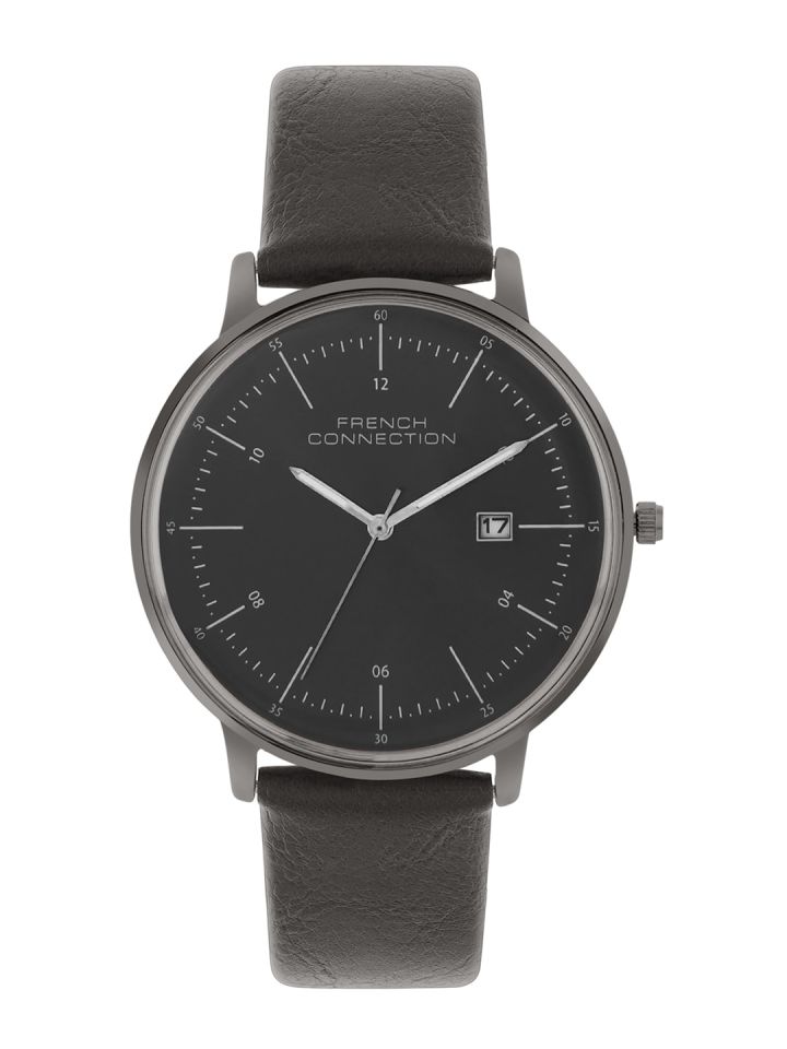 French connection black best sale watch