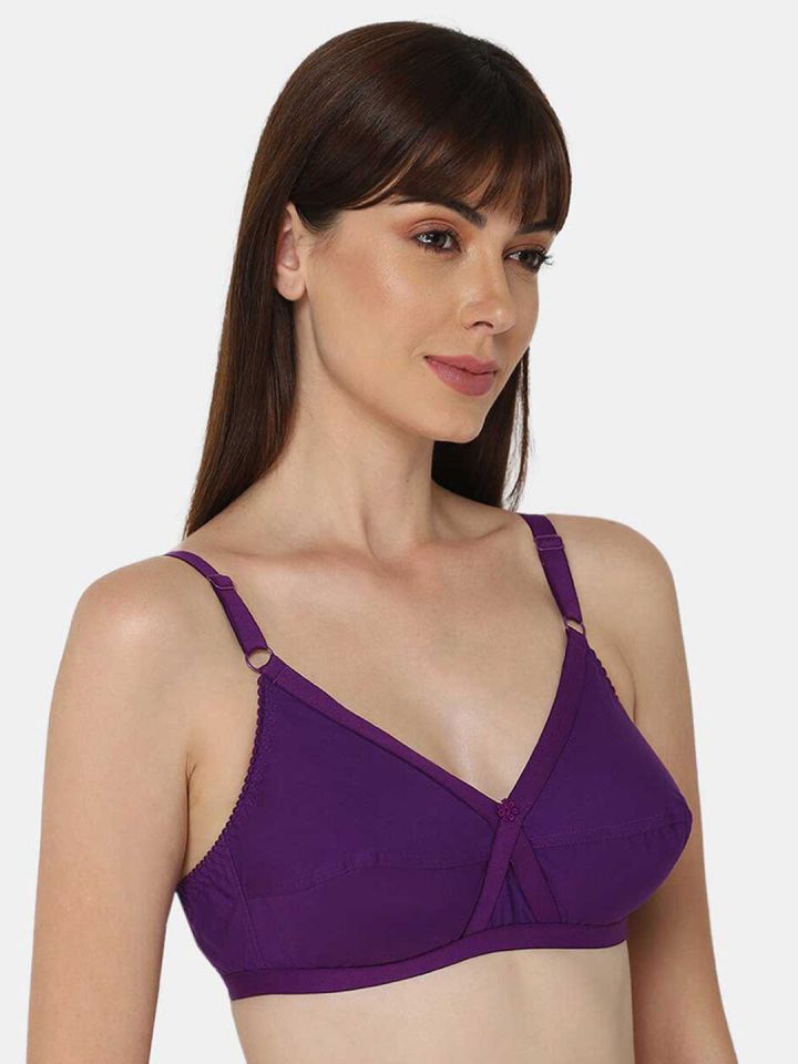 Buy NAIDU HALL Medium Coverage Pure Cotton Super Support Everyday Bra With  All Day Comfort - Bra for Women 24490120
