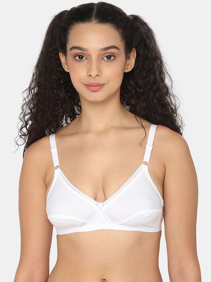 Buy NAIDU HALL Non Wired Non Padded Medium Coverage All Day Comfort Cotton  Bra - Bra for Women 24490132