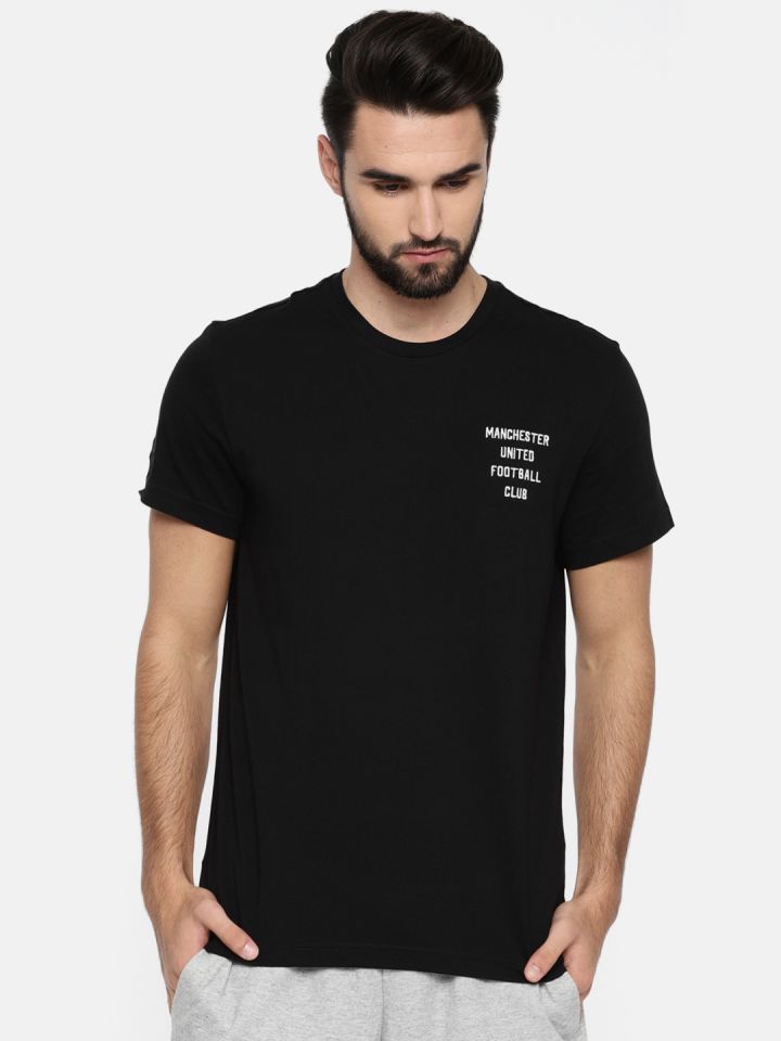 Men's adidas Black Manchester United Club Crest T-Shirt