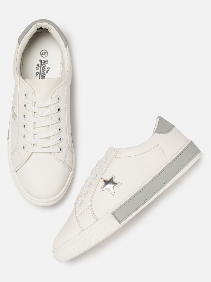 roadster women white sneakers