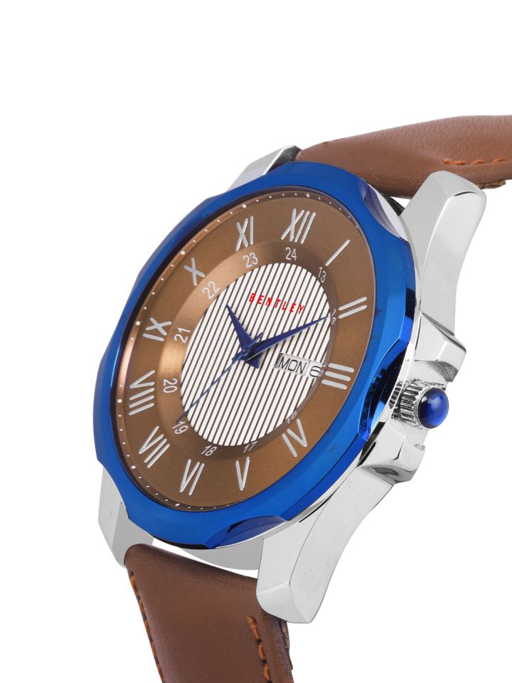 Buy BENTLEY Men Brown White Analogue Watch Watches for Men