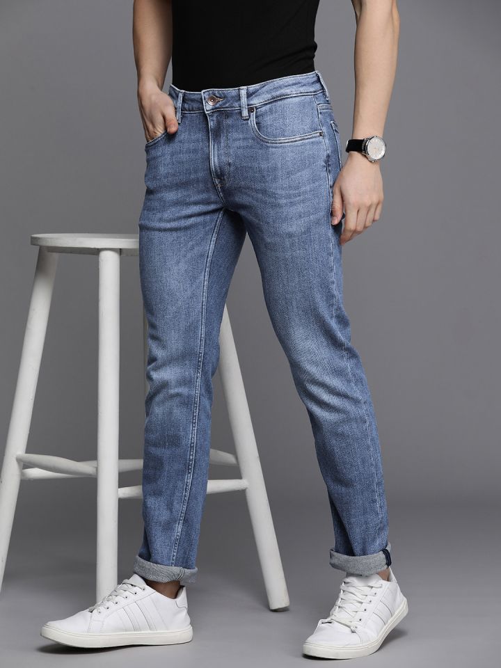 Louis Philippe Denim Jeans Men Blue Slim Fit - Buy Louis Philippe