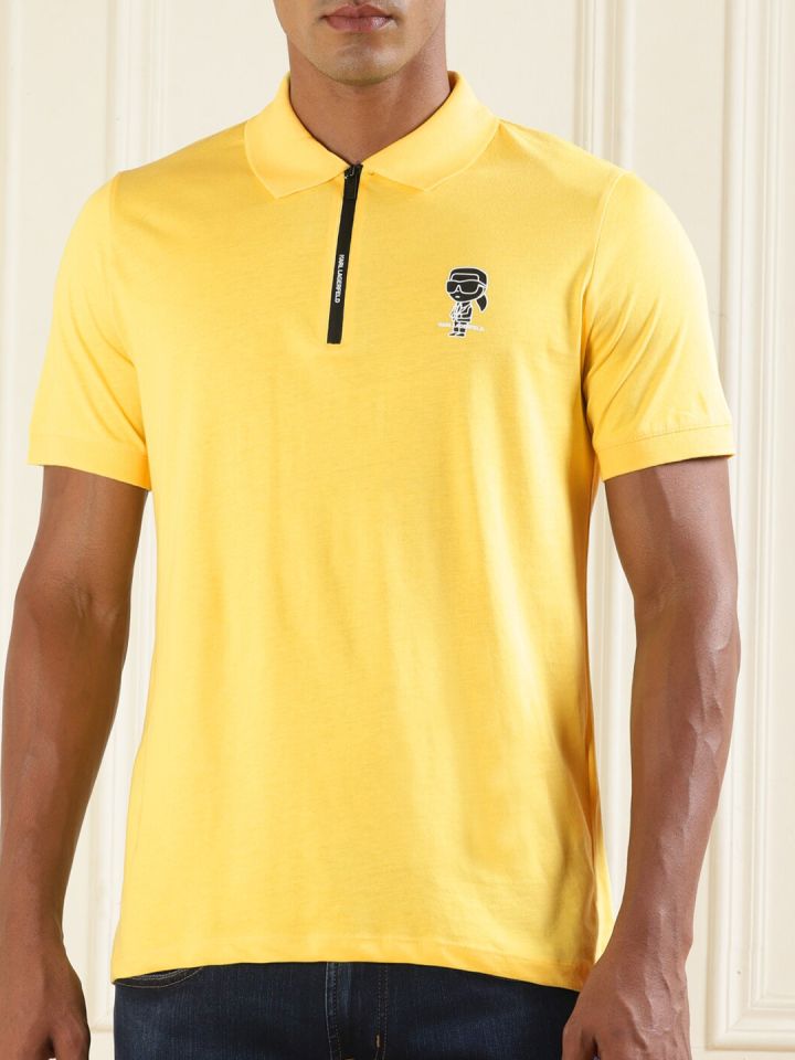 Buy Karl Lagerfeld Polo Collar Pure Cotton T Shirt Tshirts for