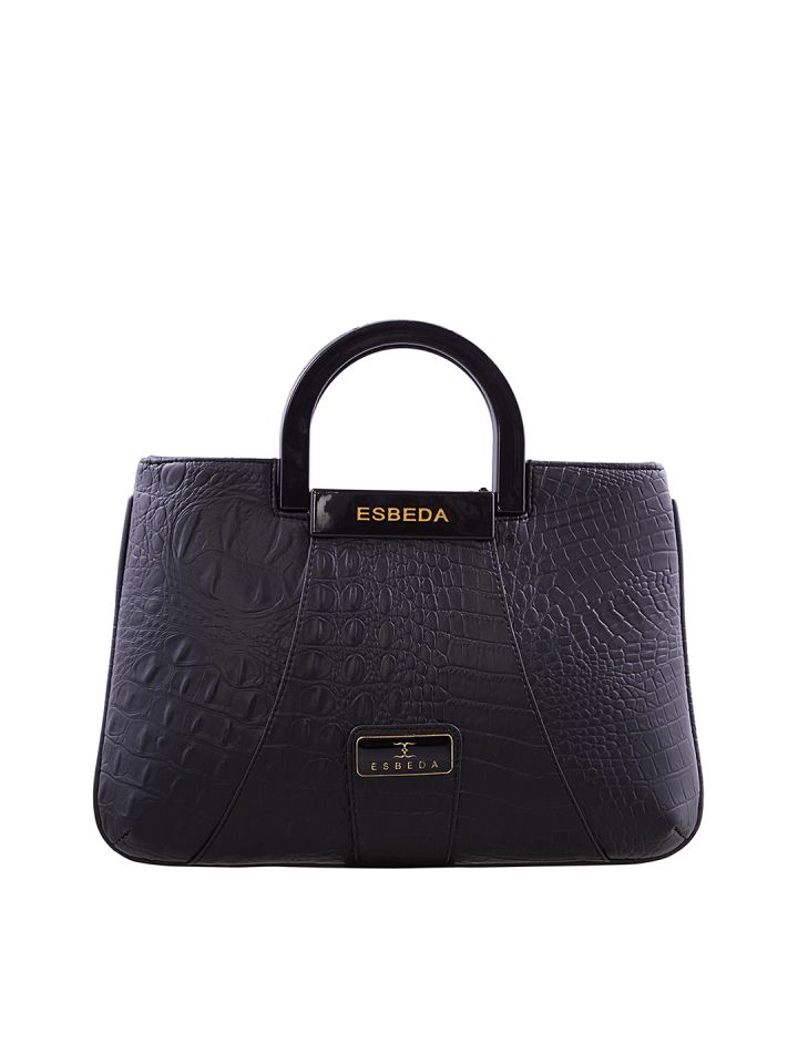 Buy ESBEDA Black Printed Handheld Bag Handbags for Women