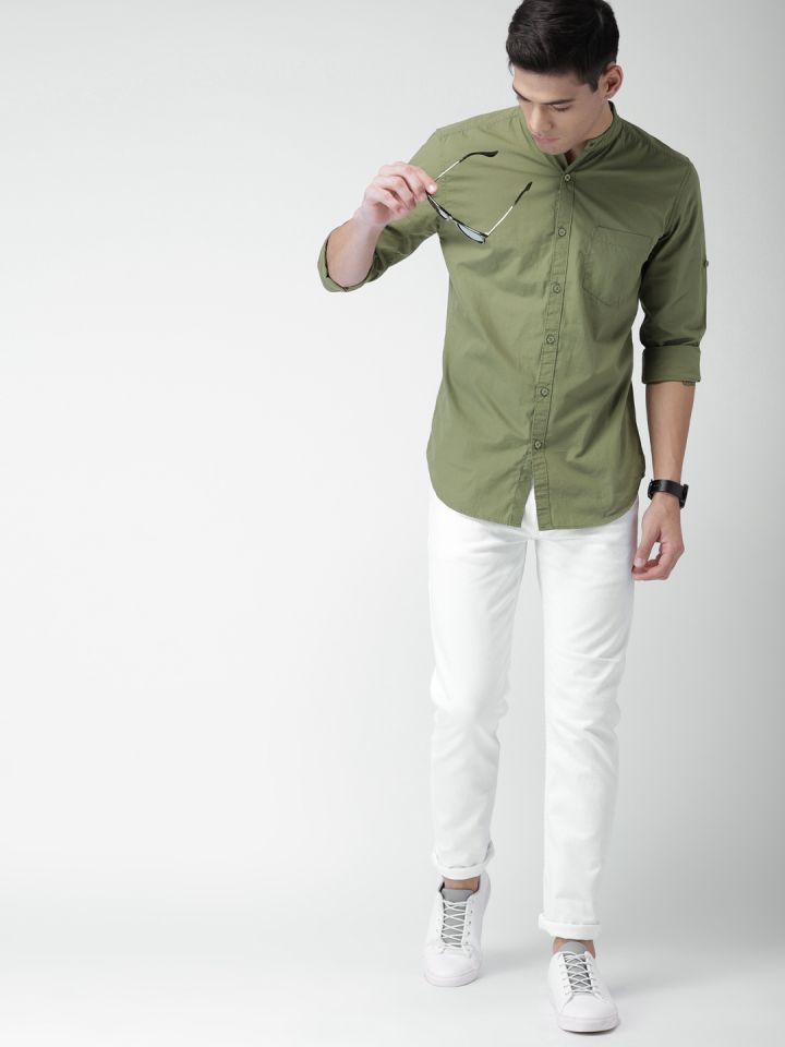 Highlander olive green shirt clearance