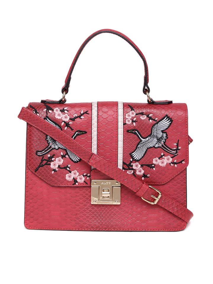 red croc handbag