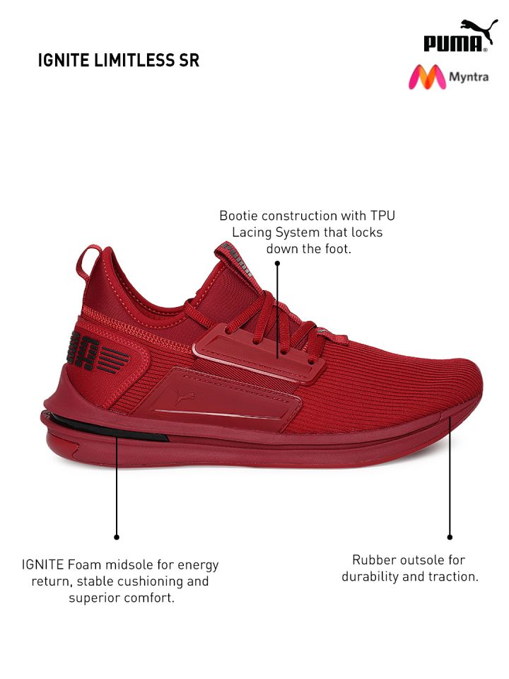 myntra red shoes