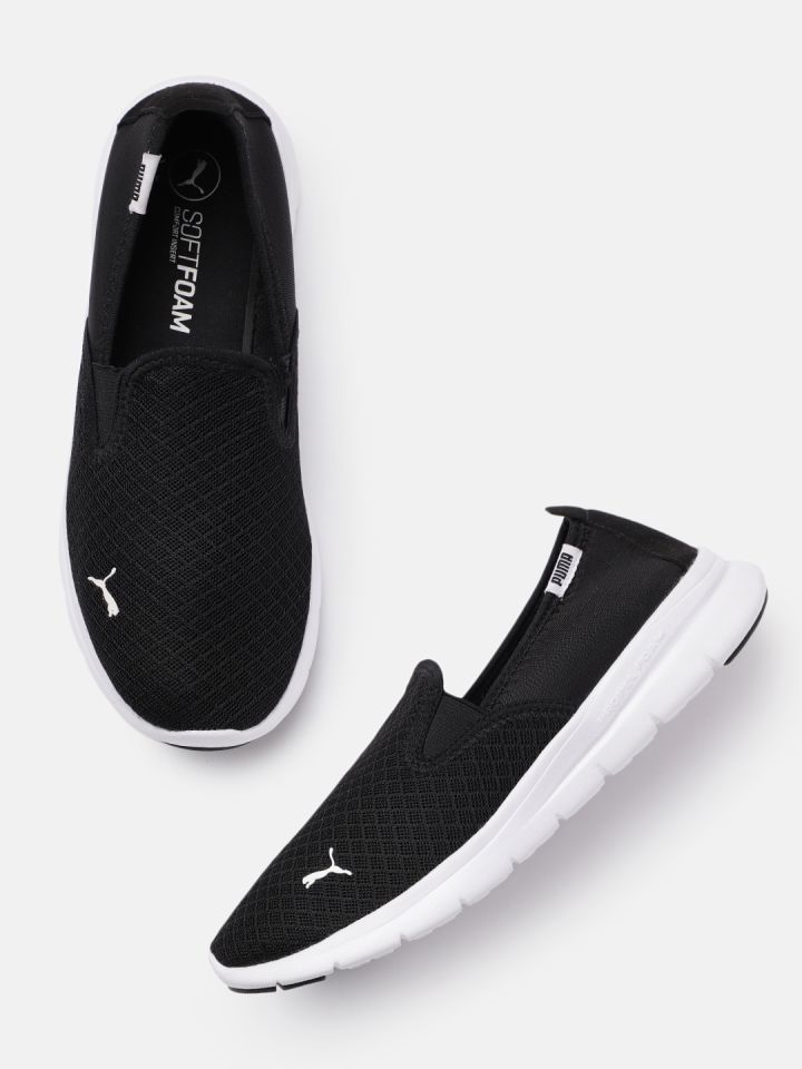 Buy Puma Unisex Black Slip On Running Shoes - Sports Shoes for Unisex 2455057 | Myntra