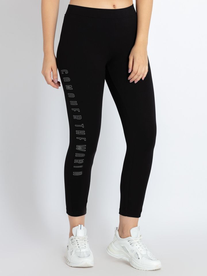 Buy Status Quo Women Typography Printed Jeggings Myntra