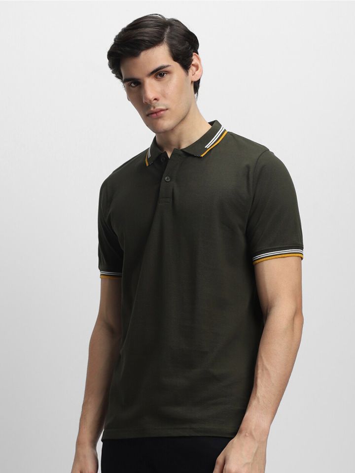 Buy Dennis Lingo Men's Regular Fit Pure Cotton Solid Full Sleeves Henley  T-Shirt (Black, S) at