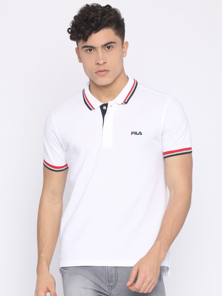 Fila white polo new arrivals