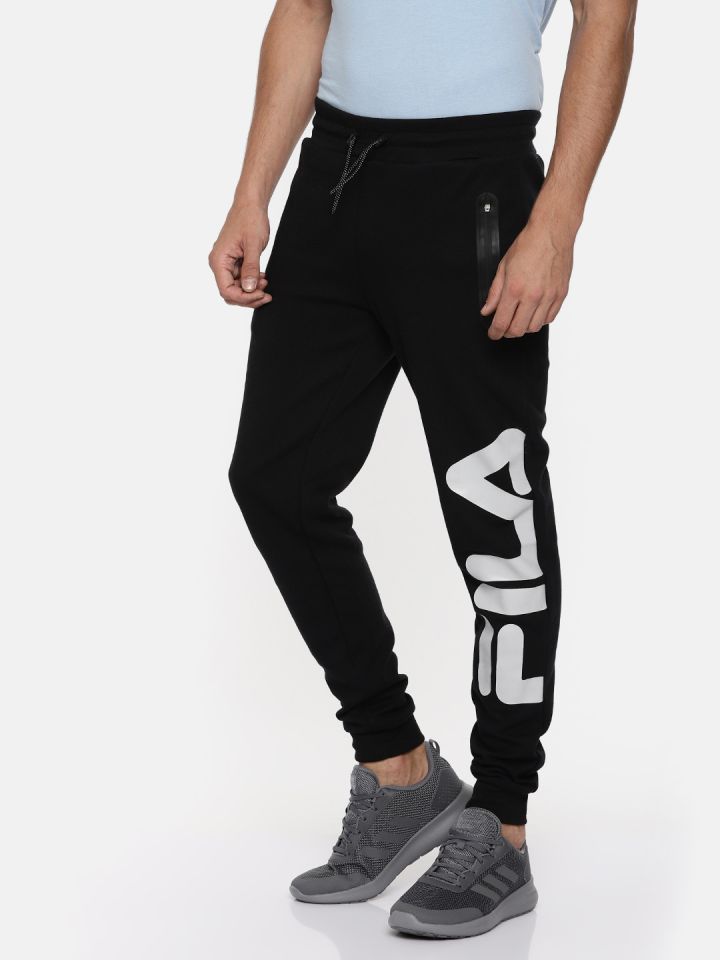 Buy FILA Black Printed Joggers - Track Pants for Men 2458329 | Myntra