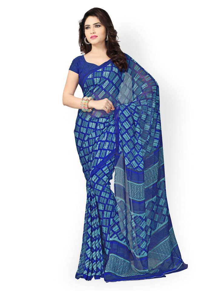 Buy Vaamsi Pack Of Two Printed Sarees Sarees for Women 2458978