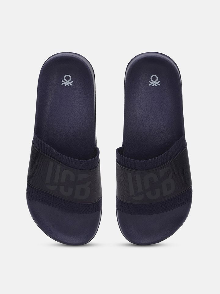 Buy United Colors Of Benetton Women Printed Sliders Flip Flops