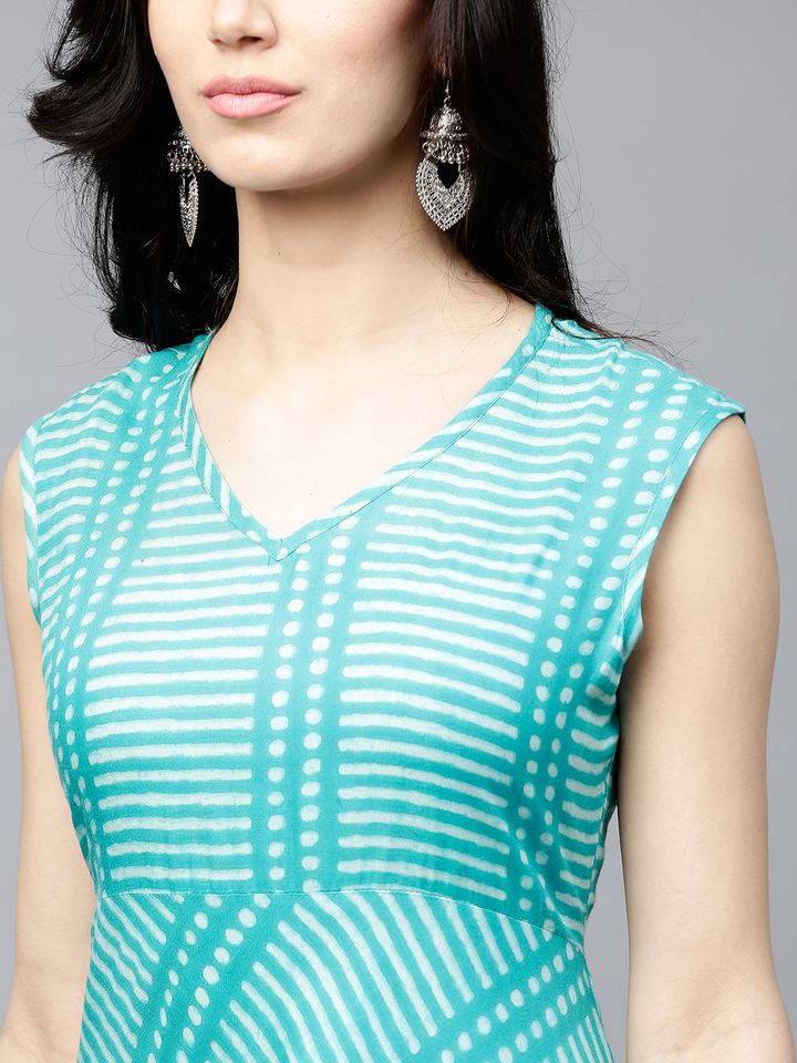 aks green maxi dress