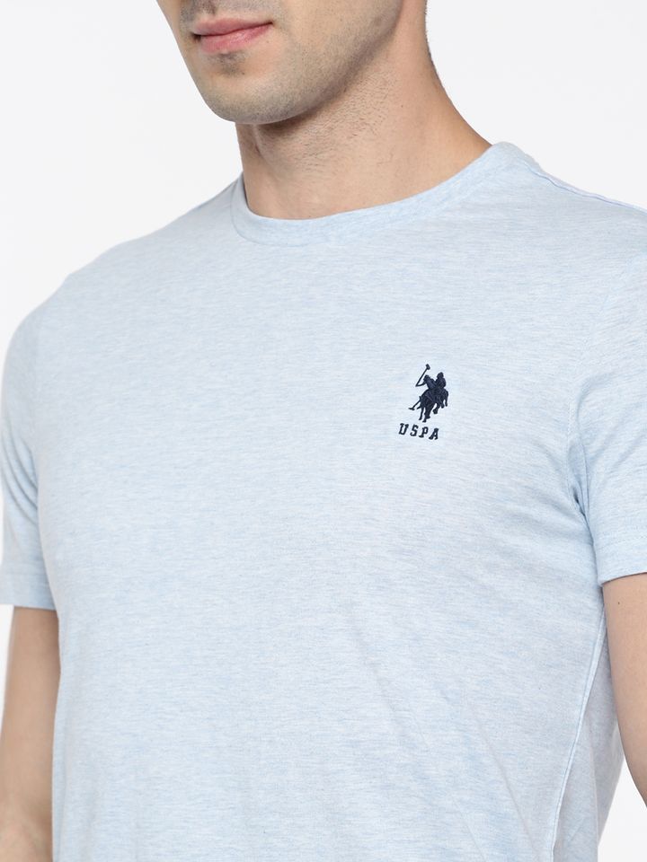 U.S. Polo Assn. Men Blue Solid Lounge 