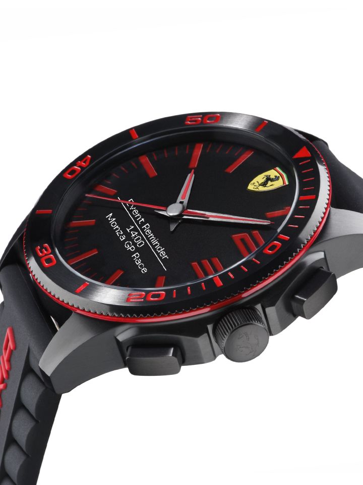 Buy SCUDERIA FERRARI Men Black ULTRAVELOCE Smart Watch 0830375