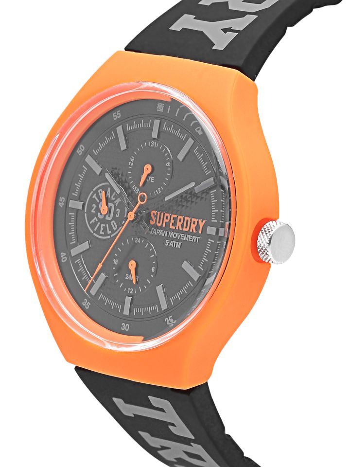 Superdry Men Black Analogue Watch SYG188BO