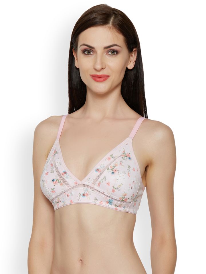 Buy EROTISSCH Pink Lace Non-Wired Non Padded Everyday Bra