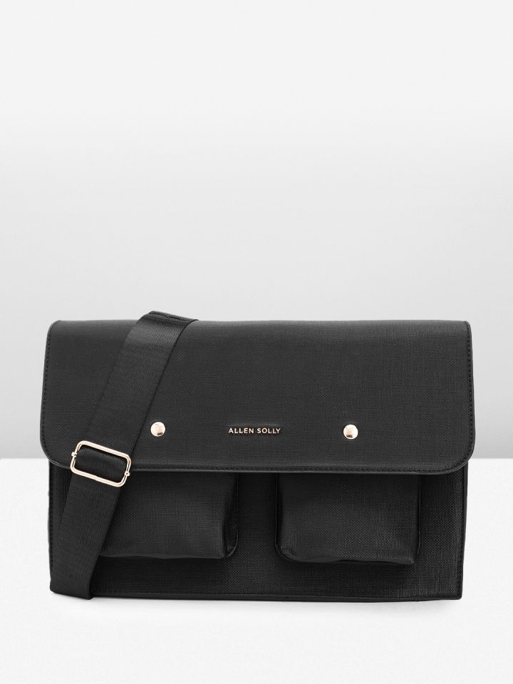 Allen solly black sling bag outlet