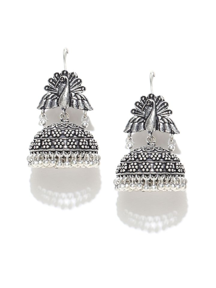 Oxidised earrings shop myntra