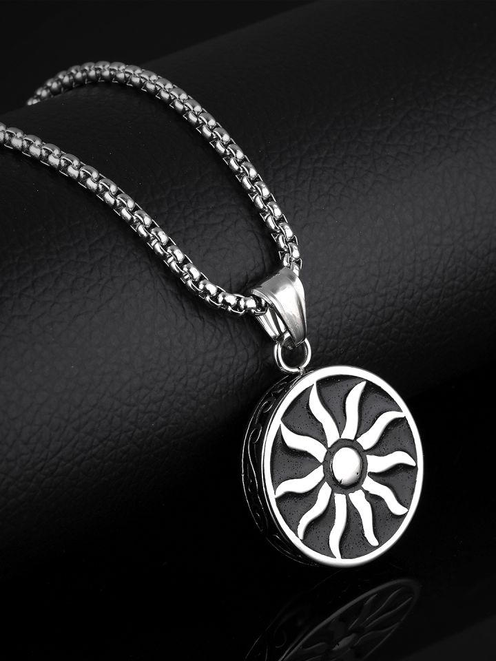 Mens sun pendant on sale