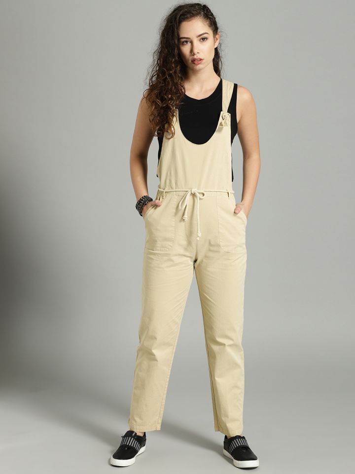 beige dungarees