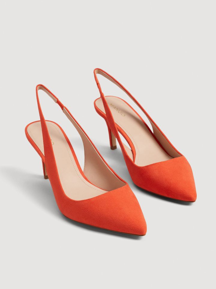 Orange best sale slingback pumps