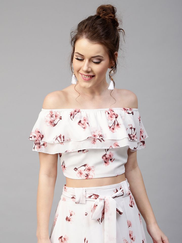 Crop top by myntra clearance