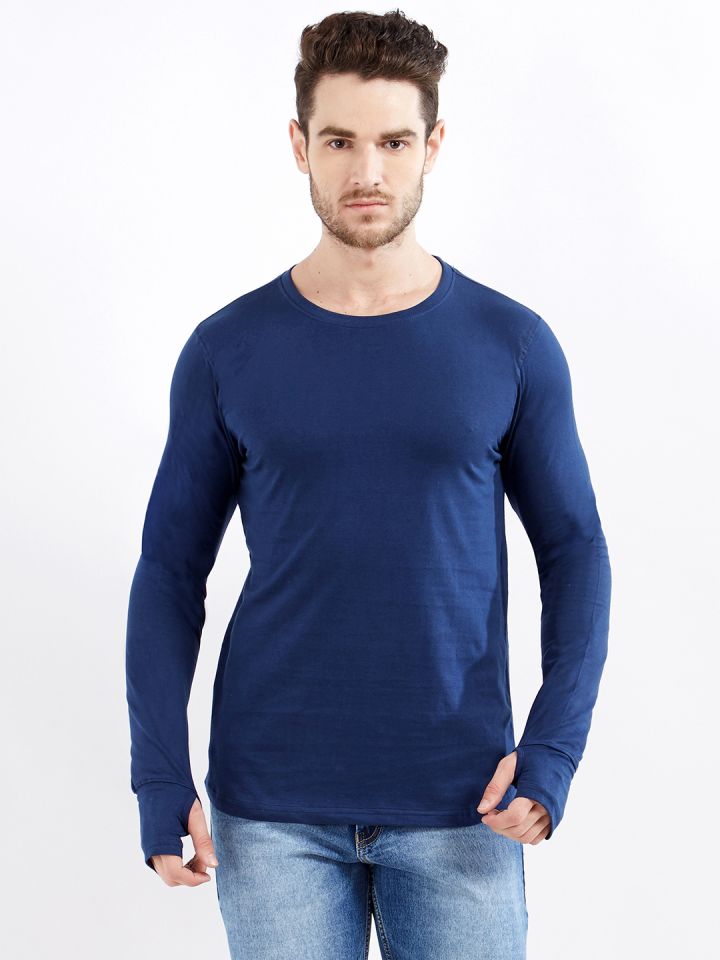 Thumb hole t shirts myntra store