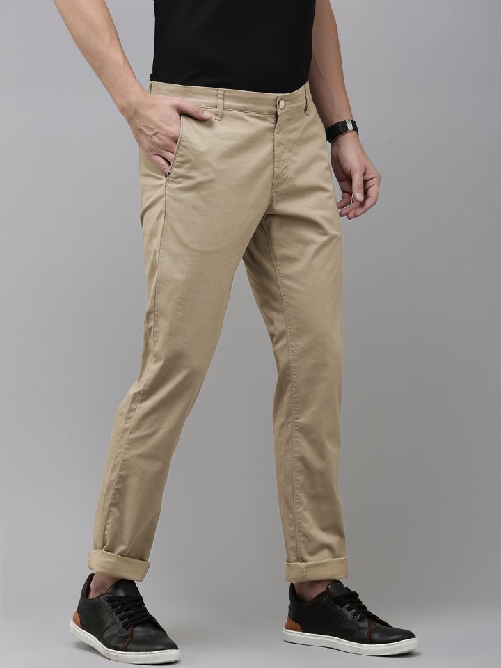 Buy U.S. Polo Assn. Men Slim Fit Chinos Trousers Trousers for