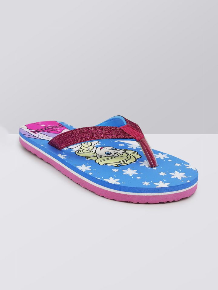 Girls frozen sales flip flops