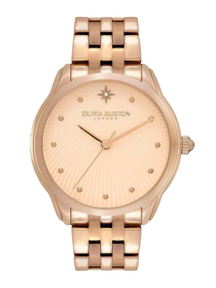Buy Olivia Burton Women Embellished Dial Stainless Steel Straps