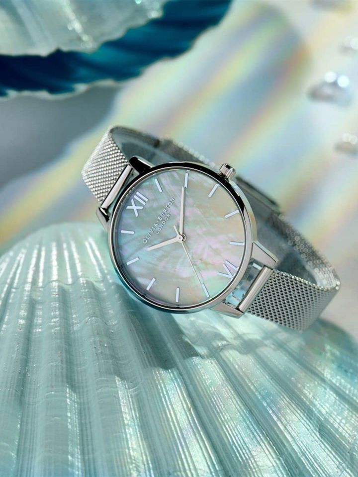 Olivia burton metal strap watch hotsell