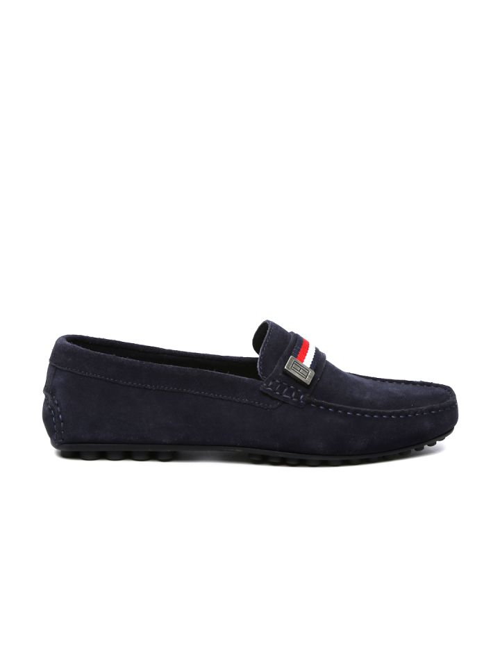 Tommy hilfiger navy blue clearance loafers