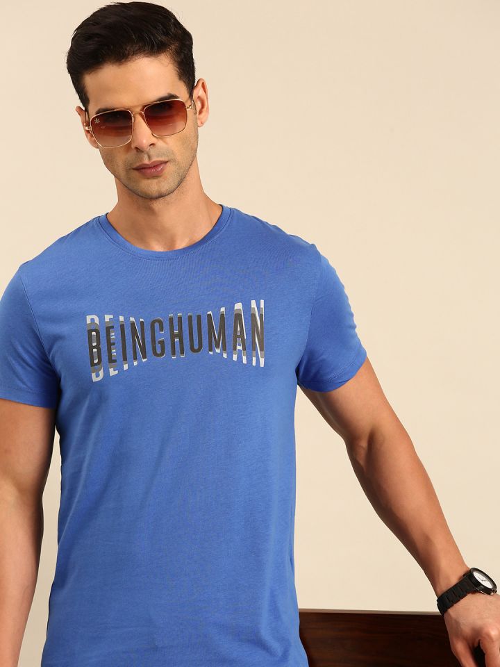 Being Human Pure Cotton Brand Logo Printed Casual T shirt
