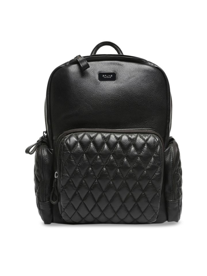 Brune leather backpack cheap