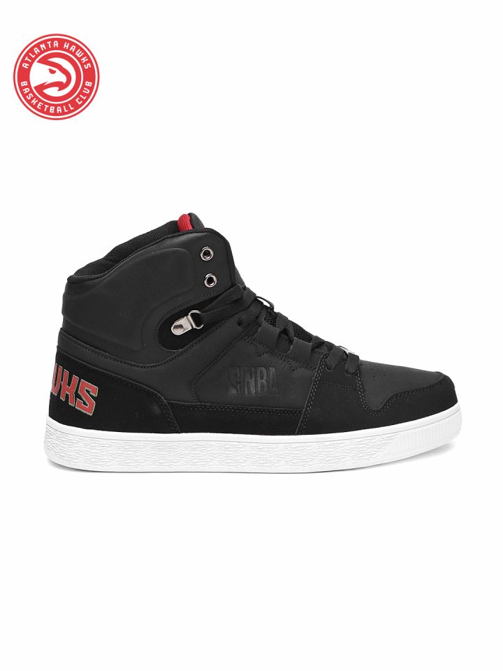 Buy NBA Atlanta Hawks Men Black High Top Sneakers - Casual Shoes for Men 2484166 | Myntra