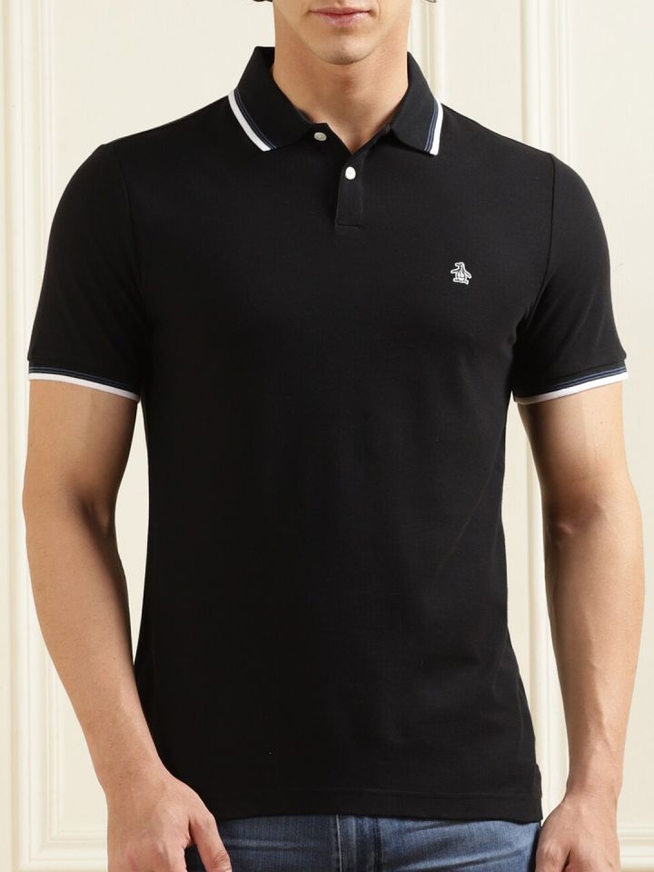 Original Penguin Polo Collar Pure Cotton T shirt