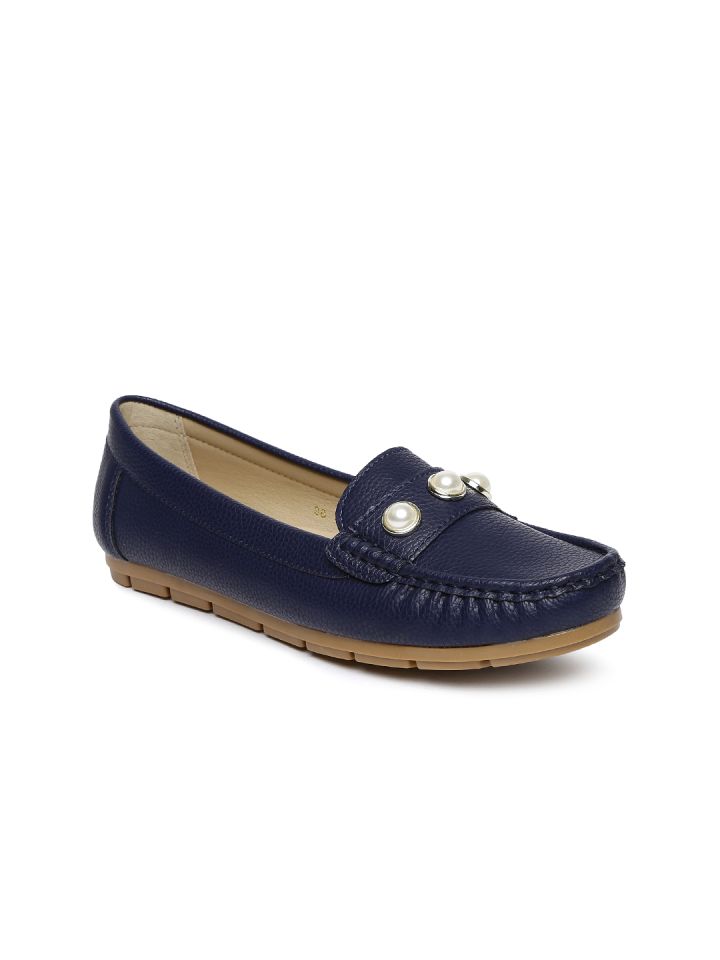 Buy CERIZ Women Navy Blue Loafers Casual Shoes for Women 2485134