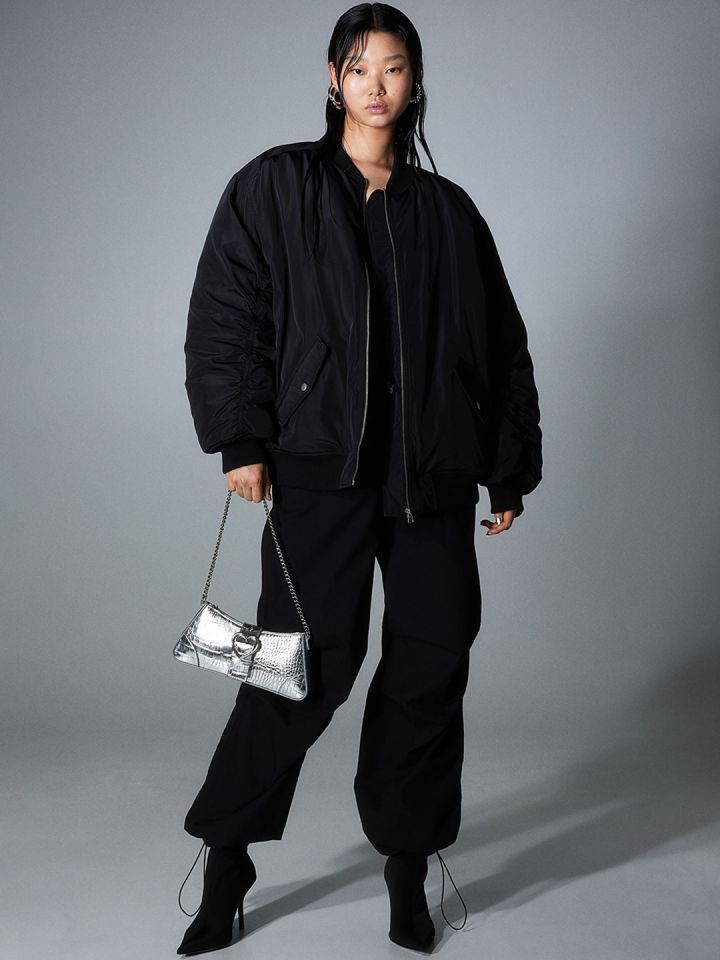 H M Oversized Bomber Jacket