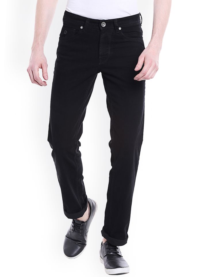 Buy Integriti Men Black Slim Fit Mid Rise Clean Look Jeans Jeans