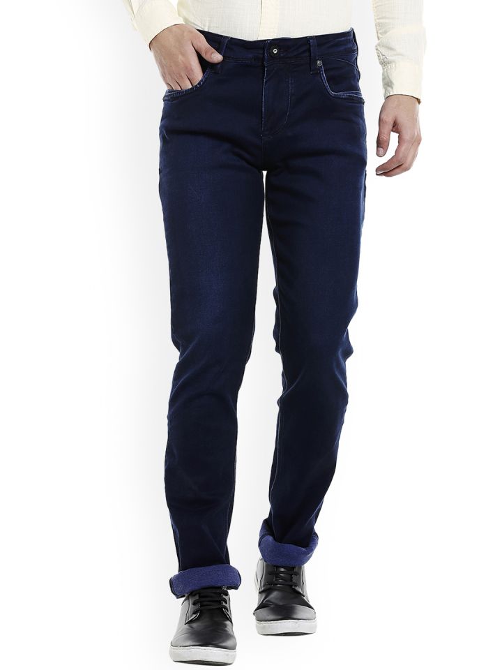 Buy Integriti Men Blue Slim Fit Mid Rise Clean Look Jeans Jeans