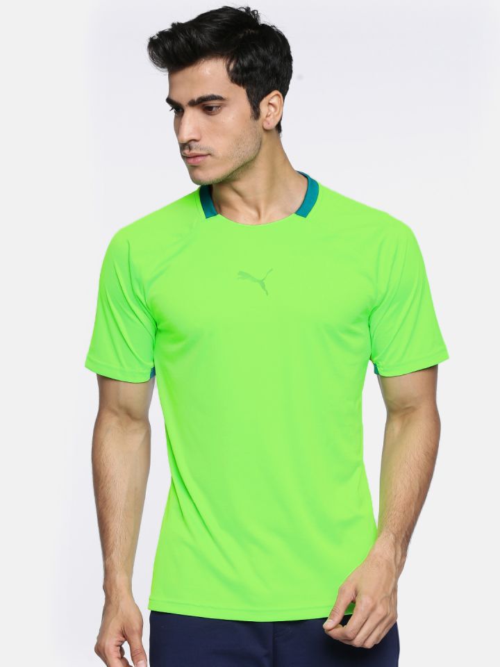 Puma neon new arrivals green t shirt