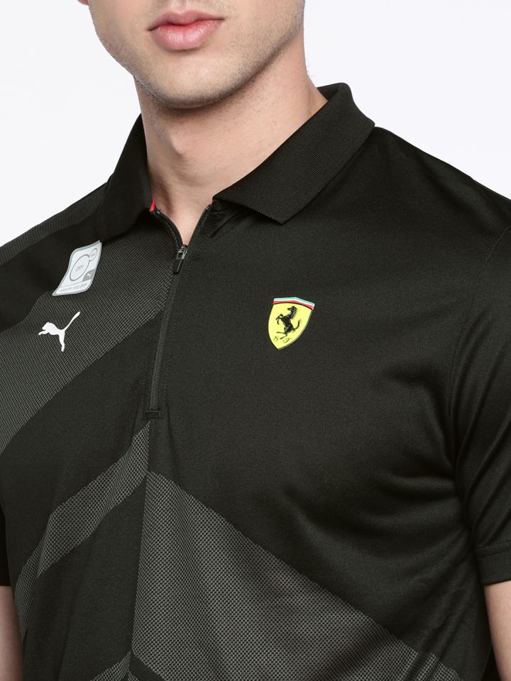 ferrari collar t shirt